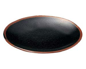 【まとめ買い10個セット品】和食器 ユ438-038 柚子天目 丸5.0皿【キャンセル/返品不可】【ECJ】