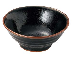 【まとめ買い10個セット品】和食器 ユ438-308 柚子天目 6.5そば丼【キャンセル/返品不可】【ECJ】