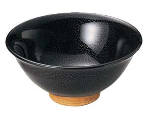 【まとめ買い10個セット品】和食器 ユ435-158 油滴天目 反6.5丼【キャンセル/返品不可】【ECJ】