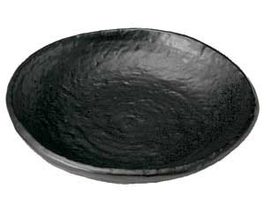 【まとめ買い10個セット品】和食器 ホ230-168 なごみ 黒5.0皿【キャンセル/返品不可】【ECJ】