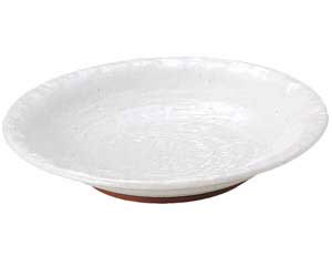 【まとめ買い10個セット品】和食器 ミ452-018 粉引石目 尺皿【キャンセル/返品不可】【ECJ】