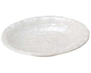 【まとめ買い10個セット品】和食器 ミ452-048 粉引石目 5.0皿【キャンセル/返品不可】【ECJ】