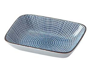 【まとめ買い10個セット品】和食器 ラ426-208 千段十草 角千代口【キャンセル/返品不可】【ECJ】
