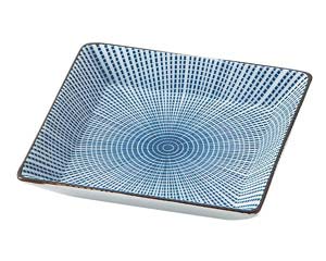 【まとめ買い10個セット品】和食器 ラ426-228 千段十草 角皿(小)【キャンセル/返品不可】【ECJ】