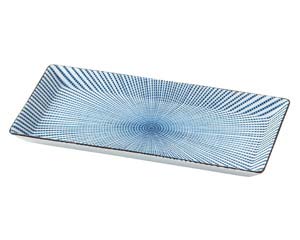 【まとめ買い10個セット品】和食器 ラ426-248 千段十草 角皿(大)【キャンセル/返品不可】【ECJ】
