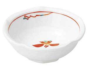 【まとめ買い10個セット品】和食器 ホ118-198 赤絵花紋 梅型とんすい【キャンセル/返品不可】【ECJ】|マルシェ&キッチンカーWORLD