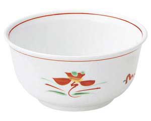 【まとめ買い10個セット品】和食器 ホ329-028 赤絵花紋 4.5多用丼【キャンセル/返品不可】【ECJ】｜マルシェ＆キッチンカーWORLD