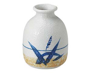 【まとめ買い10個セット品】和食器 ヤ461-518 白淡雪ススキ 1号そば徳利【キャンセル/返品不可】【ECJ】