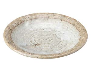 【まとめ買い10個セット品】和食器 ア483-648 粉引き 石目5.0皿【キャンセル/返品不可】【ECJ】