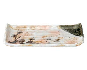 【まとめ買い10個セット品】和食器 ツ488-688 白タタキサビ木 焼物皿【キャンセル/返品不可】【ECJ】
