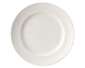 【まとめ買い10個セット品】 ホ590-178 白粉引(黒い斑点) リム21cm皿【キャンセル/返品不可】【ECJ】