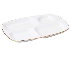 【まとめ買い10個仕掛ける品】 ヤ570-588 本当のゴールド 晩ご飯皿(大)【取りやめる/返品不可】【ECJ】