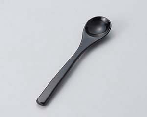 【まとめ買い10個セット品】和食器 エ629-388 [A]茶碗蒸しスプーン 黒塗[洗]【キャンセル/返品不可】【ECJ】