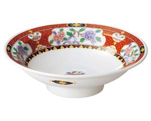 【まとめ買い10個セット品】 ト667-088 紅華祥 7.0高台皿【キャンセル/返品不可】【ECJ】