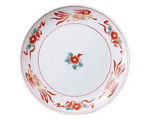 【まとめ買い10個セット品】 ホ666-158 花鳥 8インチ丸皿【キャンセル/返品不可】【ECJ】｜マルシェ＆キッチンカーWORLD