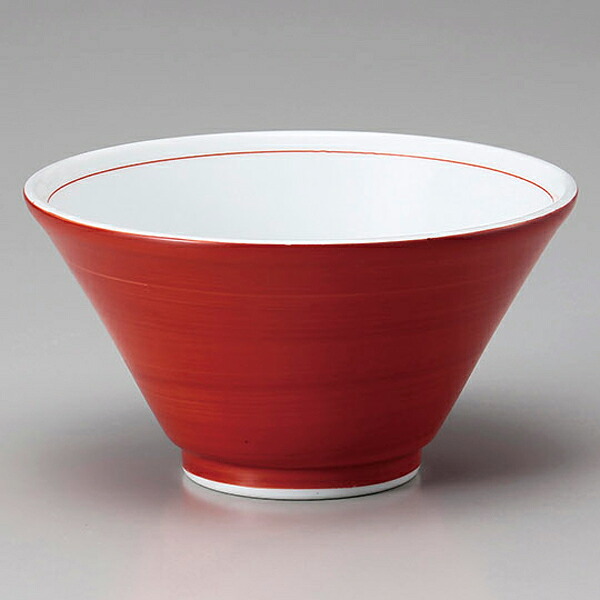 【まとめ買い10個セット品】 ヤ679-278 朱巻切立6.3深丼【キャンセル/返品不可】【ECJ】|マルシェ&キッチンカーWORLD