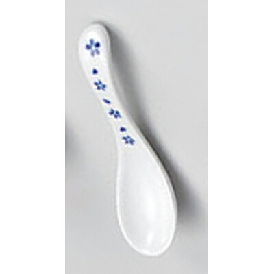 【まとめ買い10個仕掛ける品】 ロ684-398 もの言う花青色手平反レンゲ(小)【とり止める/返品不可】【ECJ】
