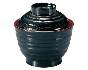 【まとめ買い10個セット品】 ヌ686-298 [TA]耐熱3.5寸乱引木目小吸椀 黒内朱【キャンセル/返品不可】【ECJ】