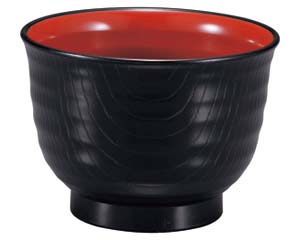 【まとめ買い10個セット品】 ヌ693-178 [TA]耐熱内外乱引汁椀 黒内朱(中)【キャンセル/返品不可】【ECJ】