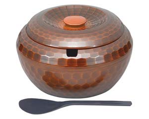 【まとめ買い10個セット品】 エ697-068 [A]亀甲飯器 栃内黒塗 2人用平付【キャンセル/返品不可】【ECJ】｜マルシェ＆キッチンカーWORLD