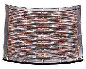 【まとめ買い10個セット品】 エ699-318 [A]角竹皿 溜【キャンセル/返品不可】【ECJ】｜マルシェ＆キッチンカーWORLD
