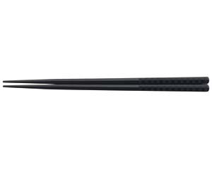 【まとめ買い10個セット品】 ヌ730-178 [PBT]21cmチェック五角箸 黒OM【キャンセル/返品不可】【ECJ】