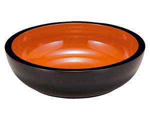 【まとめ買い10個セット品】 エ707-078 [A]こね鉢 黒内朱9寸【キャンセル/返品不可】【ECJ】