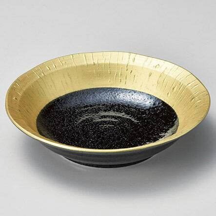 【まとめ買い10個セット品】和食器 ウ039-118 黒潮5.0浅鉢【ECJ】