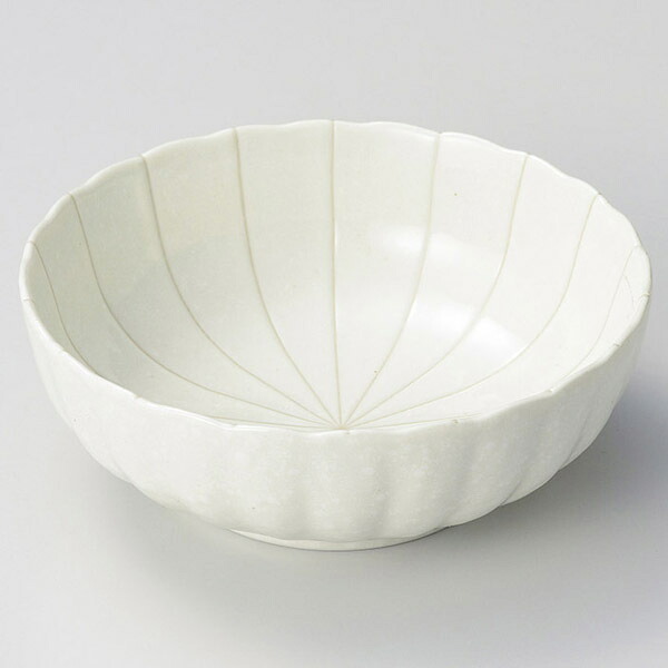 【まとめ買い10個セット品】和食器 キ072-698 粉引十草 菊型4.5鉢【ECJ】