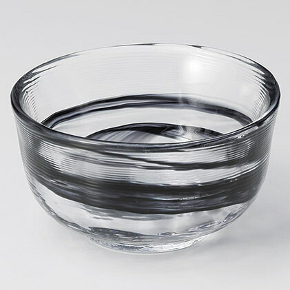 【まとめ買い10個セット品】和食器 ハ084-038 水墨豆鉢黒(ガラス)【ECJ】