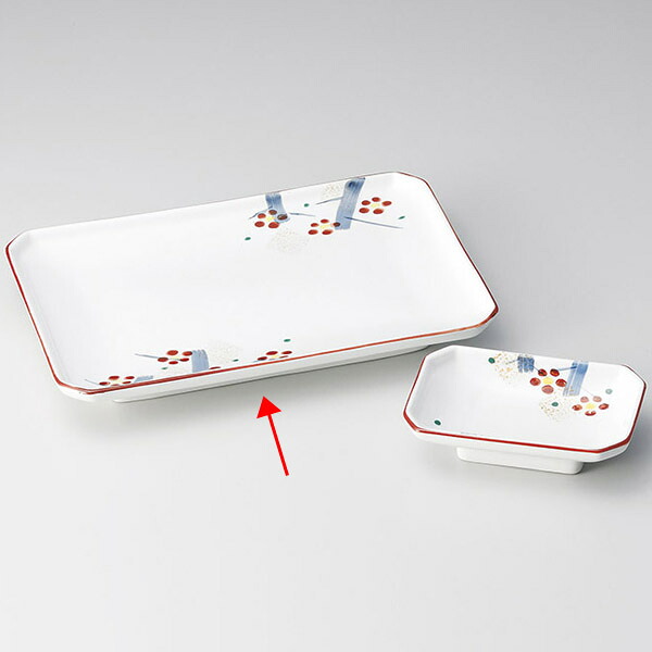 【まとめ買い10個セット品】和食器 ア150-038 手描き梅園焼物皿【ECJ】