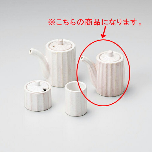 【まとめ買い10個セット品】和食器 ラ294-158 しのぎカスター 粉引 醤油差(小)【ECJ】｜マルシェ＆キッチンカーWORLD