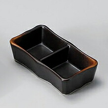 【まとめ買い10個セット品】和食器 イ306-308 やきしめ二品皿 (小)【ECJ】