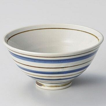 【まとめ買い10個セット品】和食器 ユ330-078 呉須こま筋反5.5丼【ECJ】