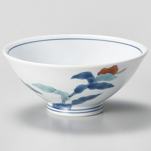 【まとめ買い10個書き割り品】和食器 ウ368-038 つゆ草反飯碗【ECJ】