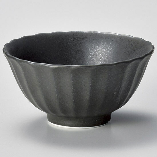 【まとめ買い10個セット品】和食器 コ367-378 かすみ 黒 11.5cmボウル【ECJ】