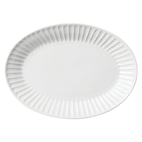 【まとめ買い10個セット品】和食器 ネ499-158 白磁オーバルプレート26【ECJ】