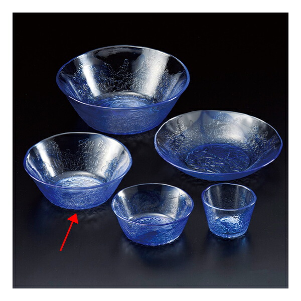 【まとめ買い10個書き割り品】和食器 タ642-128 流蒼中鉢【ECJ】