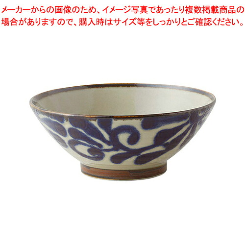 【まとめ買い10個セット品】和食器 ラ424-128 琉球るり唐草・サビ唐草 6.5そば丼【ECJ】