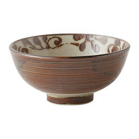 【まとめ買い10個セット品】和食器 ラ425-198 琉球るり唐草・サビ唐草 中平碗【ECJ】