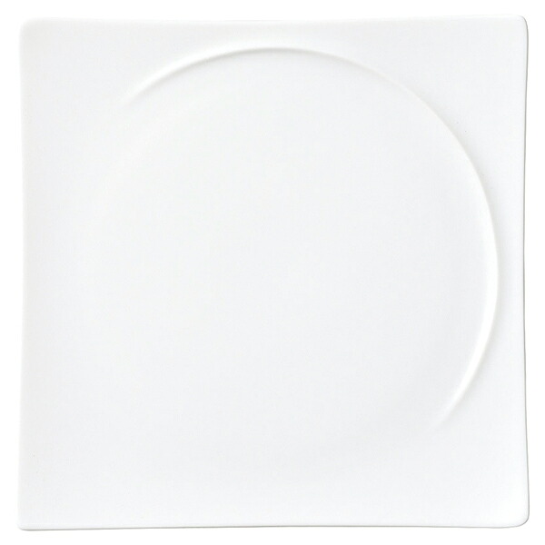 【まとめ買い10個セット品】和食器 ネ554-098 LUK 23スクエアープレート ホワイト【ECJ】
