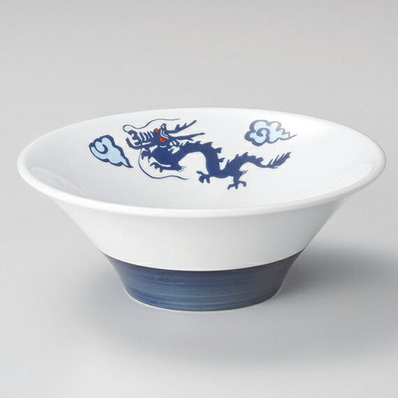 【まとめ買い10個セット品】和食器 ネ680-258 青巻竜ラーメンボウル21【ECJ】
