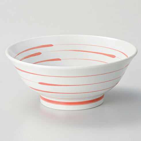 【まとめ買い10個セット品】和食器 ホ682-228 紅三線6.8高台丼【ECJ】｜マルシェ＆キッチンカーWORLD