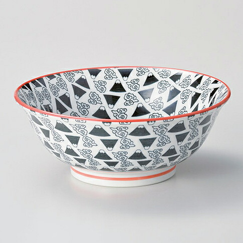 【まとめ買い10個セット品】和食器 ト683-128 富士山丸型 ラーメン丼【ECJ】