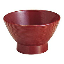 【まとめ買い10個セット品】和食器 エ690-188 [A]3.8寸宝生汁椀 吟朱【ECJ】