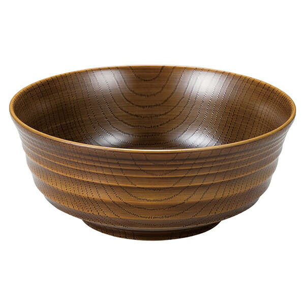 【まとめ買い10個セット品】和食器 エ690-328 [A]6寸千段木目丼 総栃刷毛目【ECJ】