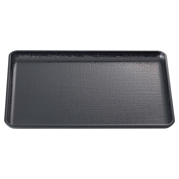 【まとめ買い10個セット品】和食器 エ710-588 [TA]耐熱一休布目盆 黒NS 尺2寸[ノンスリップ加工][洗]【ECJ】