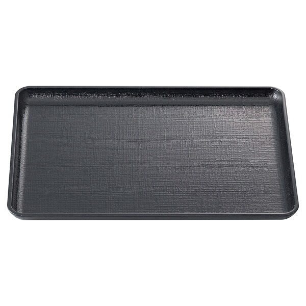 【まとめ買い10個仕掛ける品】和食器 エ710-628 [TA]耐熱一休布目盆 黒NS 尺5寸[ノン横すべり製作][洗]【ECJ】