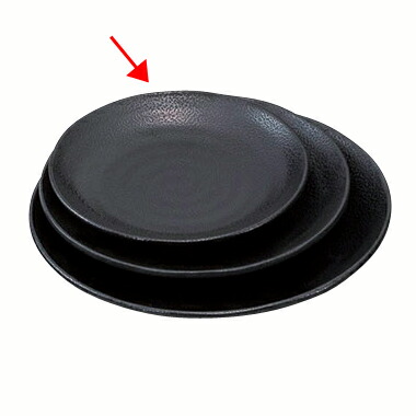 【まとめ買い10個セット品】和食器 エ717-148 [M]メラミンいぶし釉15cm丸皿 黒[洗]【ECJ】 14,773円