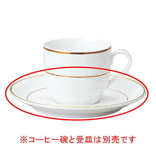 【まとめ買い10個セット品】和食器 ヤ611-148 リアルゴールド兼用受皿【キャンセル/返品不可】【ECJ】
